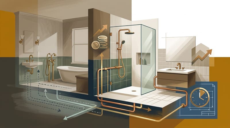 cost to move bathroom plumbing - home improvement data and analysis